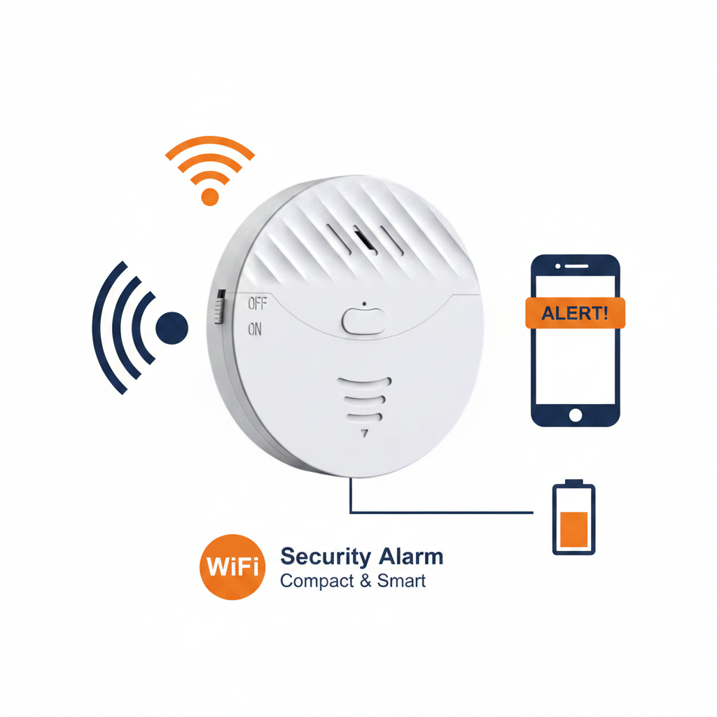Alarma Antirrobo Inteligente WiFi con Vibración